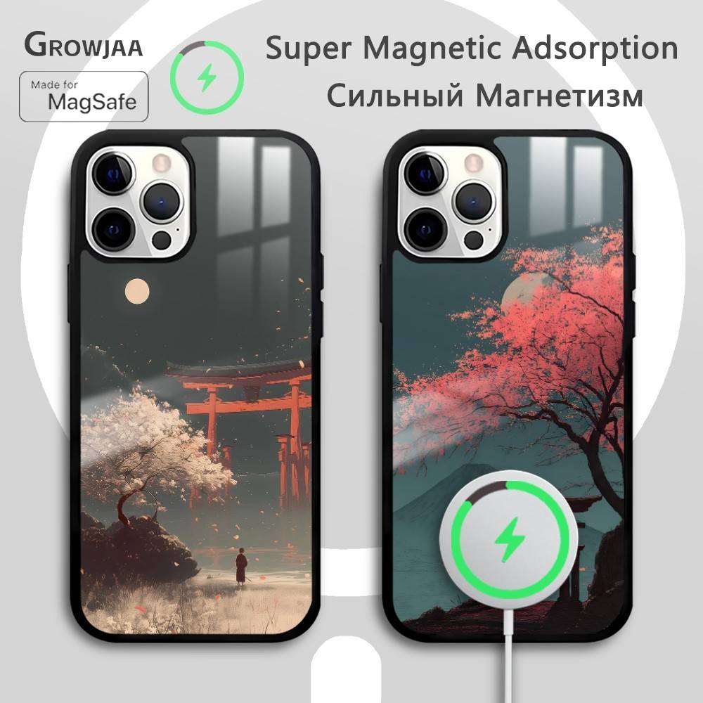 Retro Handset Phone - Japan Retro Lucky Torii Phone Case