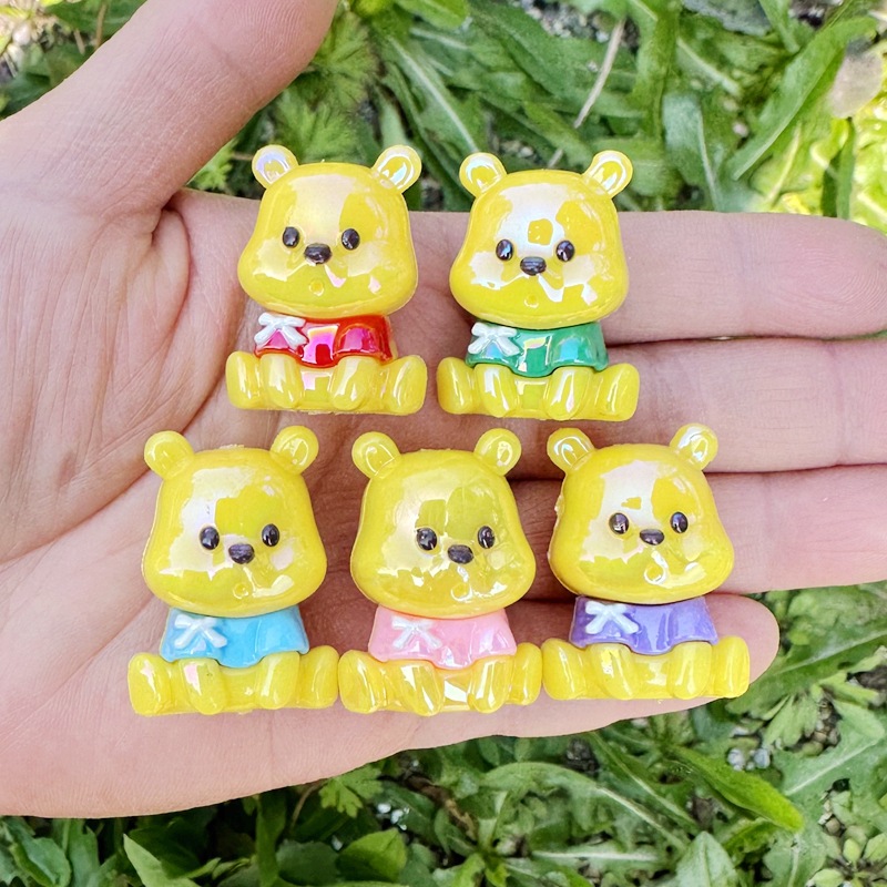 Phone Accessories Wholesale In China - Butter Bear Silicone Through Hole Bead