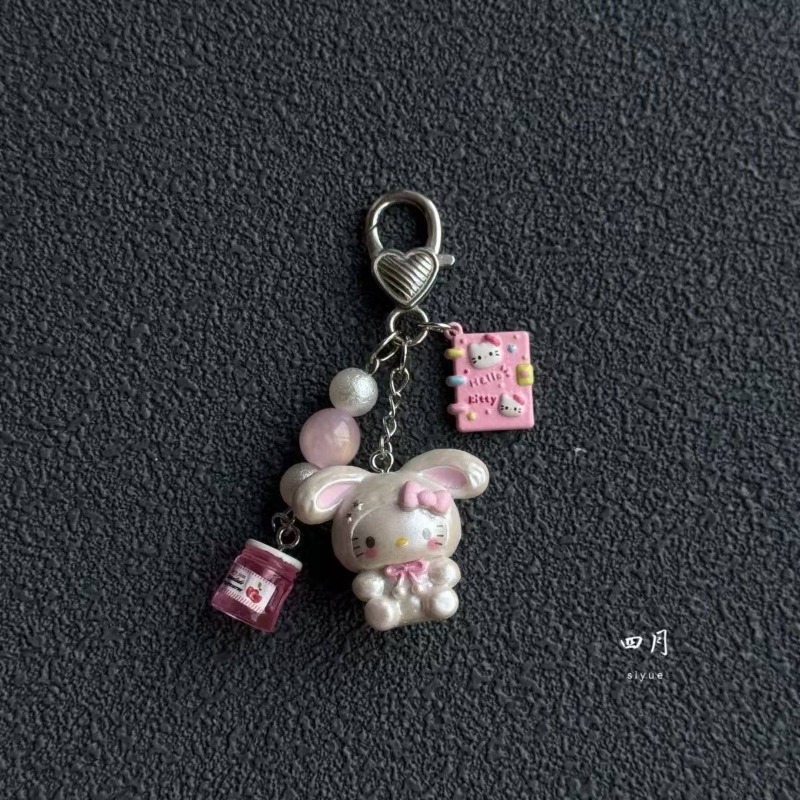 Phone Accessories Doll - Kawaii Hello Kitty Pink Cat Bow