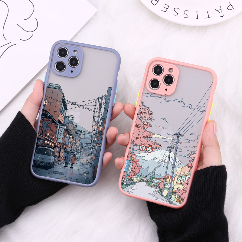 Phone Accessories From China - Japanese Anime Painted House scenery Phone