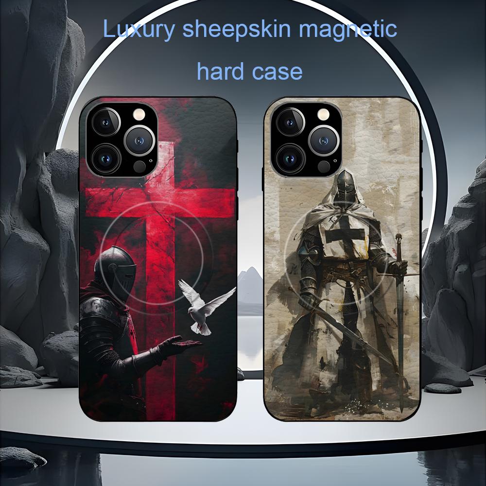 Retro Handset Phone - Cool Knights Templar Retro Phone Case