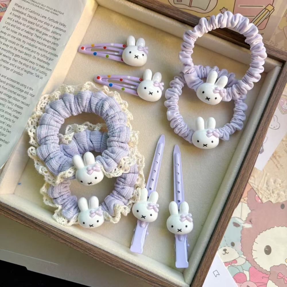 Miffy Kawaii Purple Hair Clip  - Phone Accessories Doll review and price