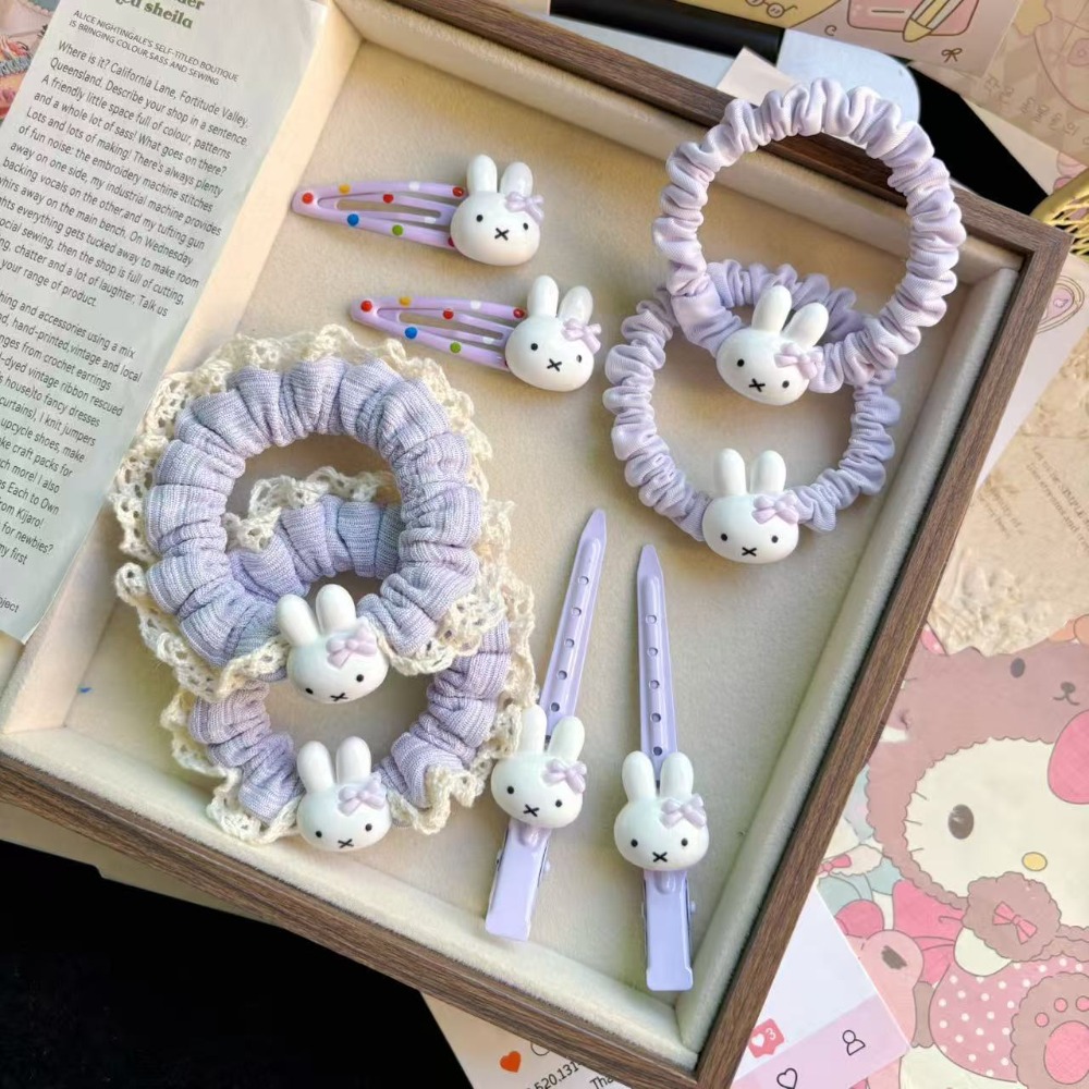 Miffy Kawaii Purple Hair Clip  - Phone Accessories Doll review and price