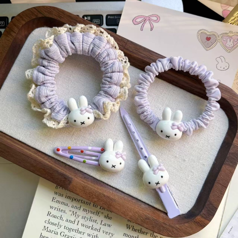 Miffy Kawaii Purple Hair Clip  - Phone Accessories Doll review and price
