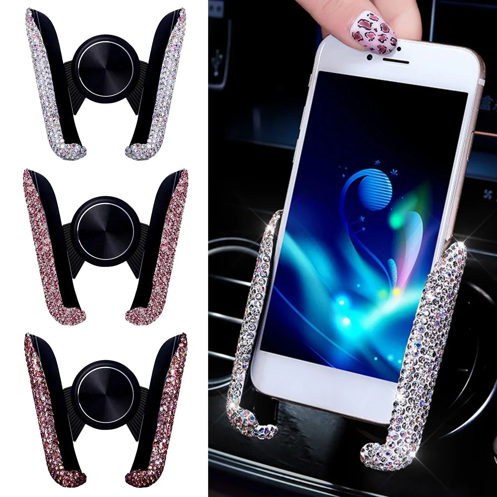 NEW Car Phone Holder Diamond C - Phone Accessories Android review and price