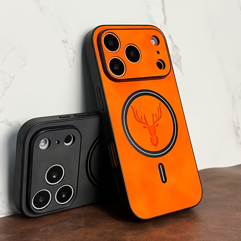 Luxury PU Leather Deer phone C - Magsafe Wireless Charger review and price