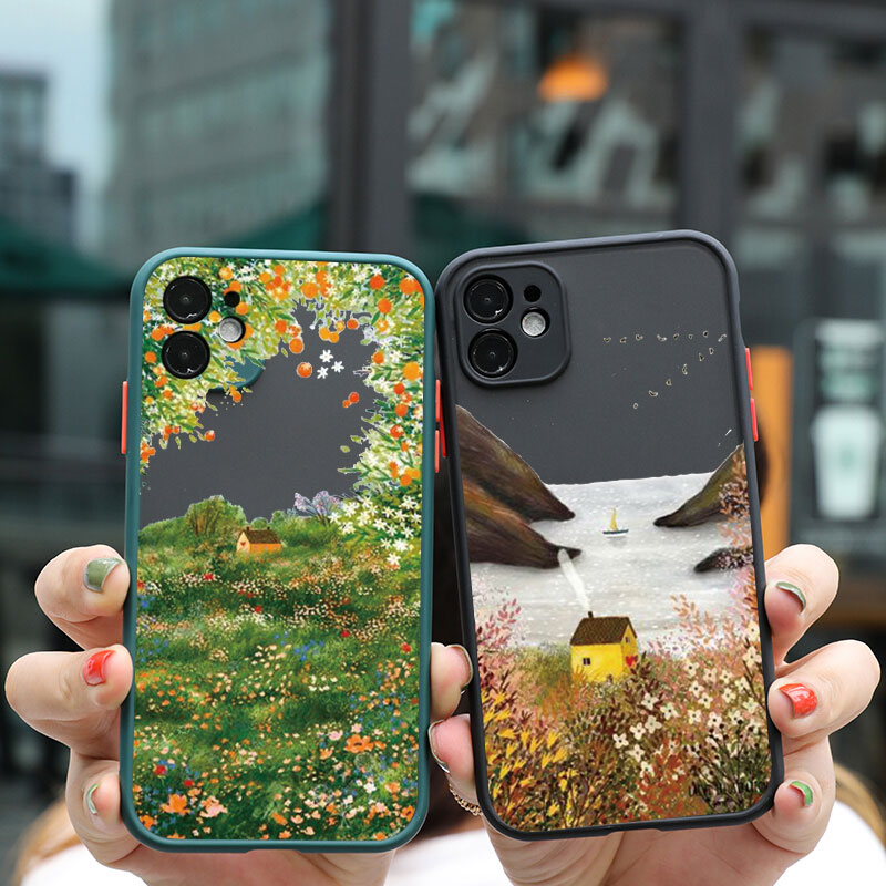 Retro Scenery Painted Phone Ca - Phone Accessories From China review and price