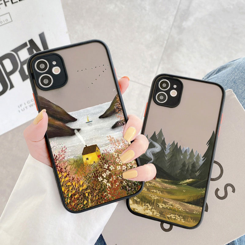 Retro Scenery Painted Phone Ca - Phone Accessories From China review and price