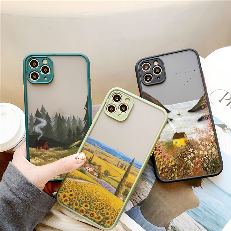 Retro Scenery Painted Phone Ca - Phone Accessories From China review and price