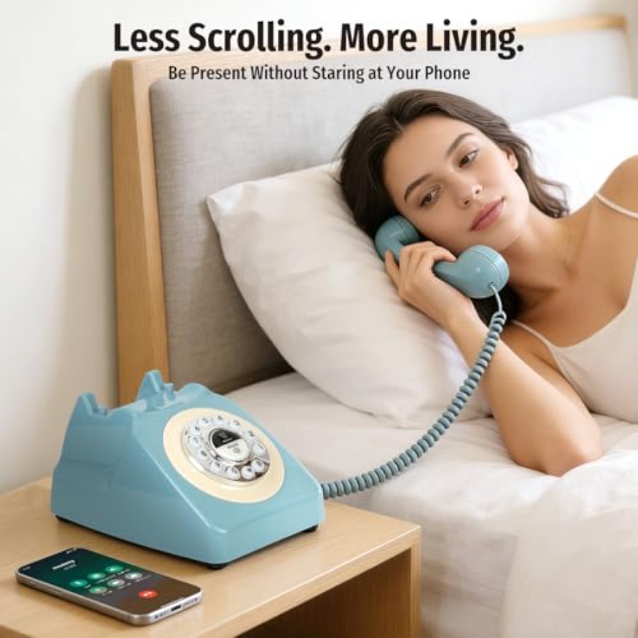 Bluetooth Landline Phone with  - Retro Handset Phone review and price