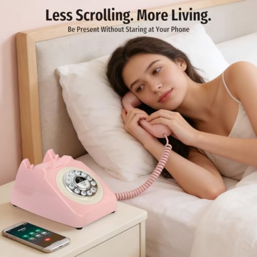Bluetooth Landline Phone with  - Retro Handset Phone review and price