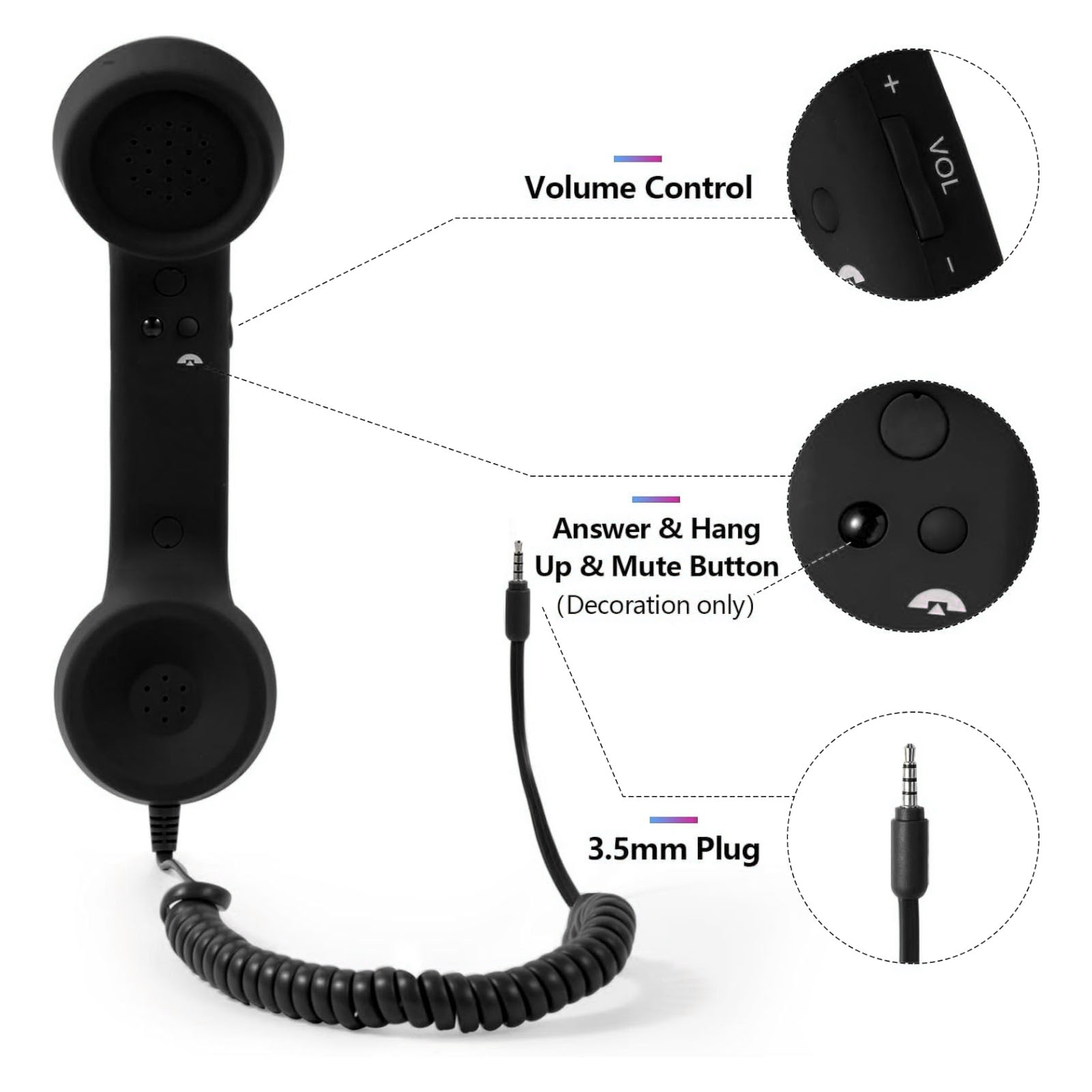 Retro Phone Receiver 3.5mm/USB - Retro Handset Phone review and price