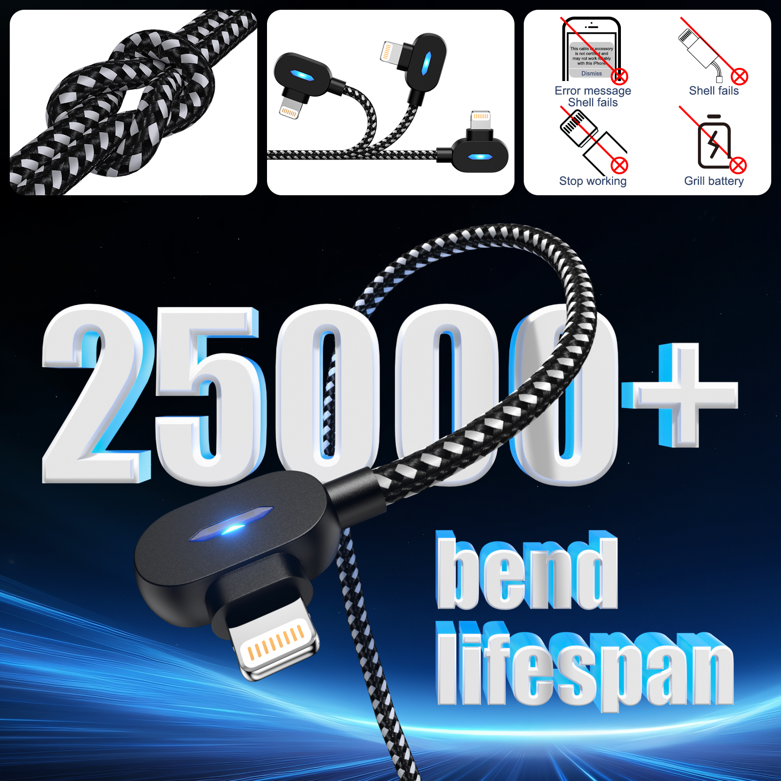 90 Degree USB Fast Charging Ca - Phone Accessories Nothing review and price
