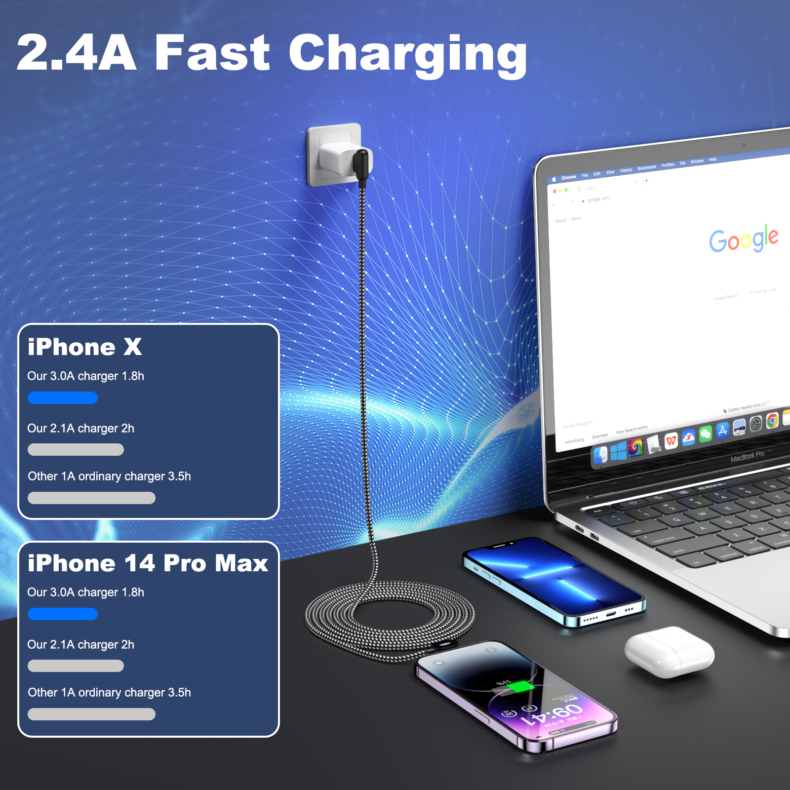 90 Degree USB Fast Charging Ca - Phone Accessories Nothing review and price