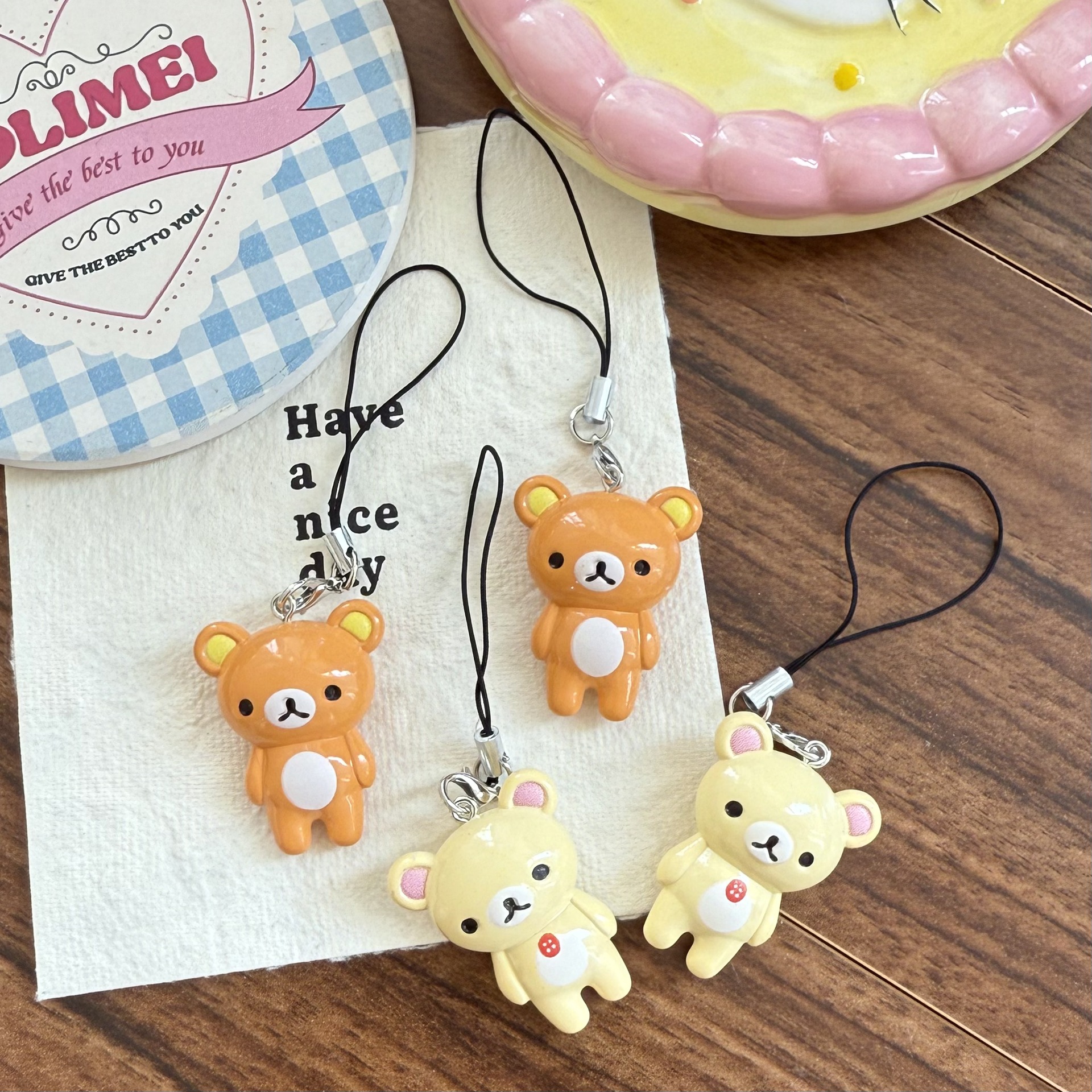 2pcs/set Kawaii Rilakkuma Easy - Phone Accessories Doll review and price