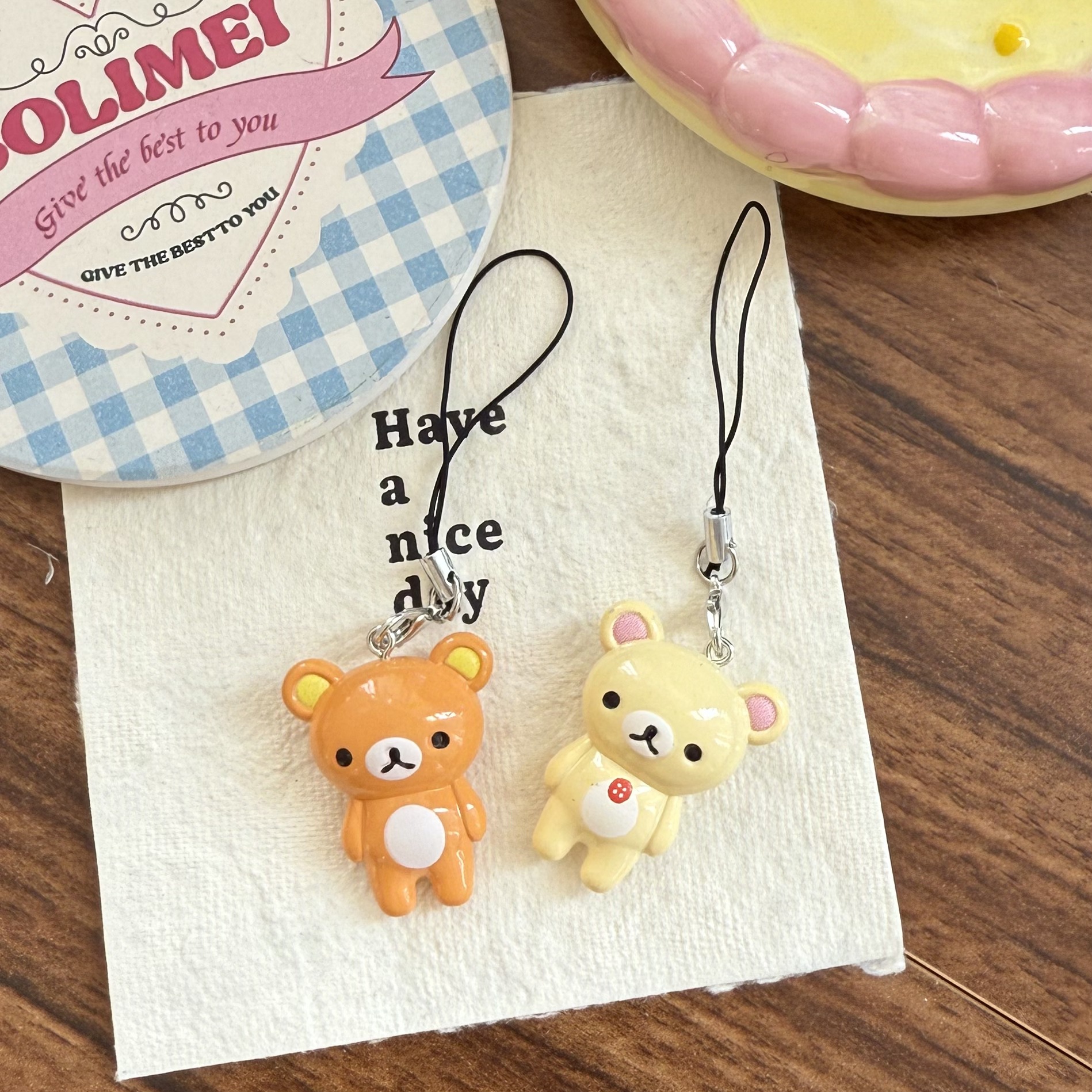 2pcs/set Kawaii Rilakkuma Easy - Phone Accessories Doll review and price